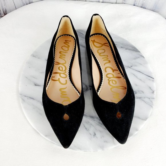 Sam Edelman Shoes - Sam Edelman ROSALIE Blk Suede Pointy Flats